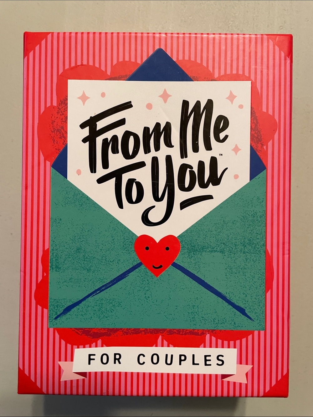 From Me To You For Couples Card Gift Set - Pink & Teal New